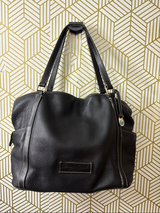 Dooney & Bourke Handbags - Dooney & Bourke Black Pebbled Leather Shoulder Bag